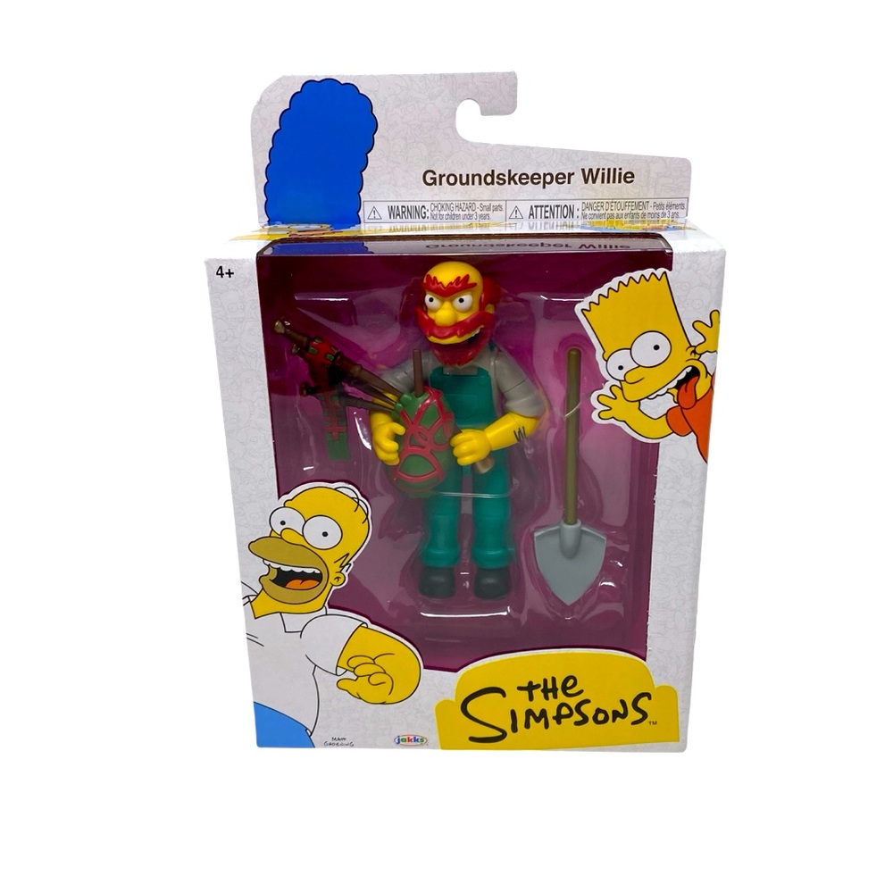 The Simpsons Groundskeeper Willie with Accesories 5” Action Figure 2024 NEW